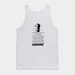 Epicurus - Atheist Quote Tank Top